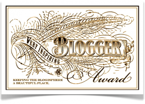 Very Inspiring Blogger Award - Tracy Shawn